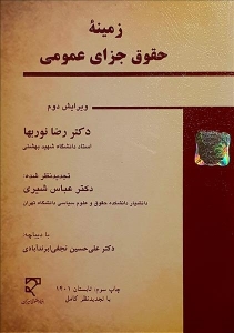زمینه ی حقوق جزای عمومی